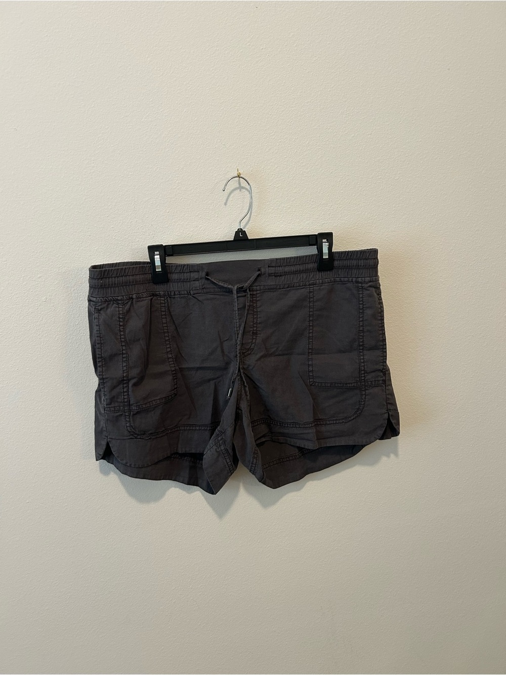 Aventura Women's Charcoal Gray Drawstring Athletic Shorts